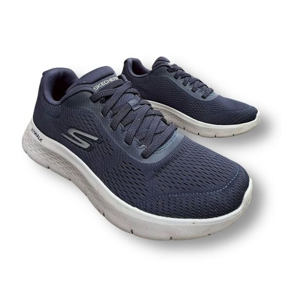 Skechers Gogamat Men's Go Walk Flex Remark Walking Shoes Navy Size 8 - Picture 3 of 14